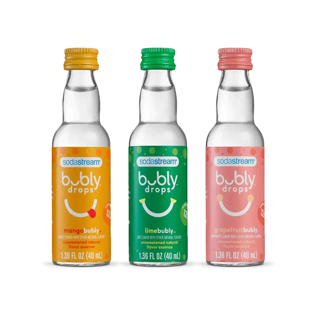 Sodastream bubly drops® Tropical Thrill Variety Natural Flavor Essence 3 Pack 40ml